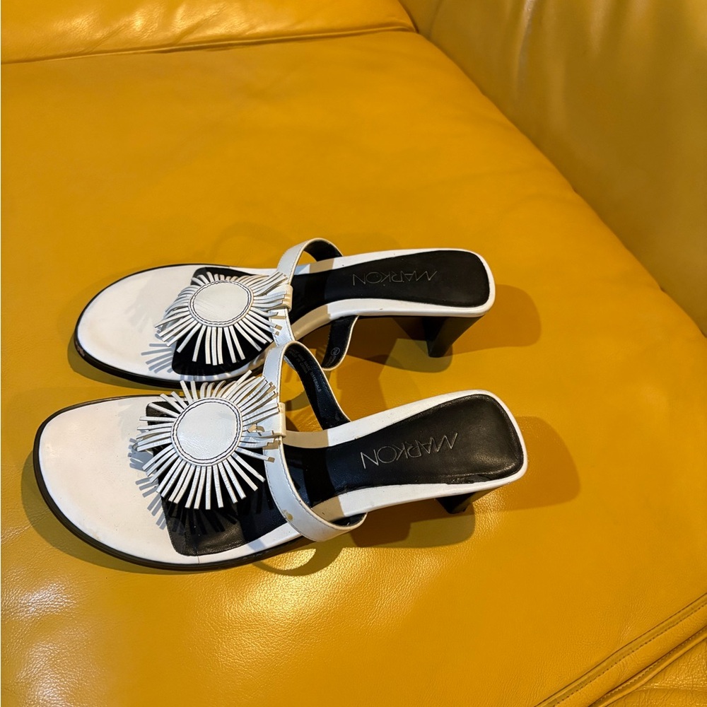 Marion White and Black Women's Heels